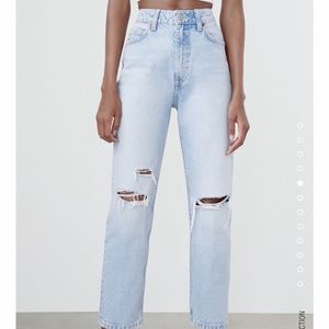 Súper cute ripped mom fit jean from Zara
